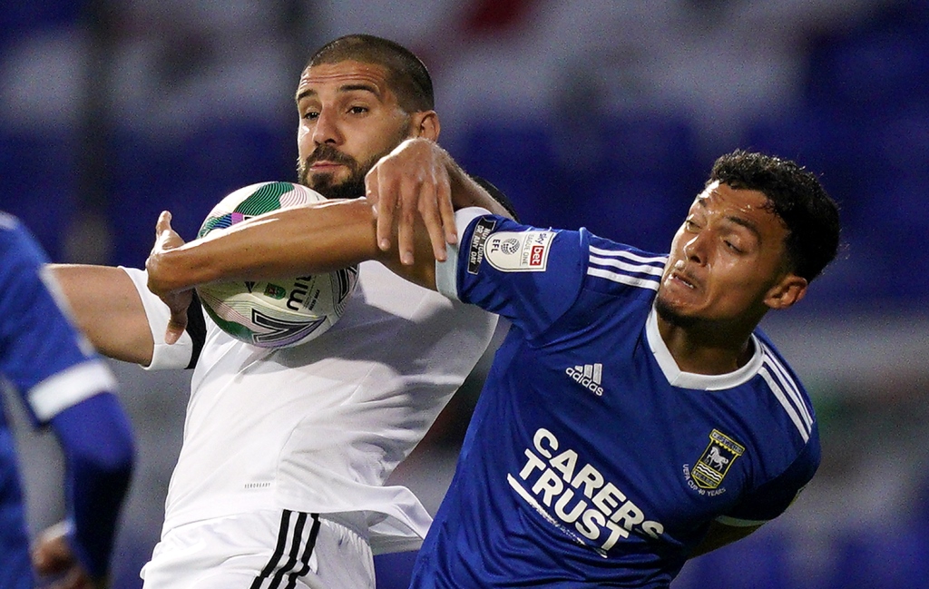 Ipswich Town midfielder Andre Dozzell