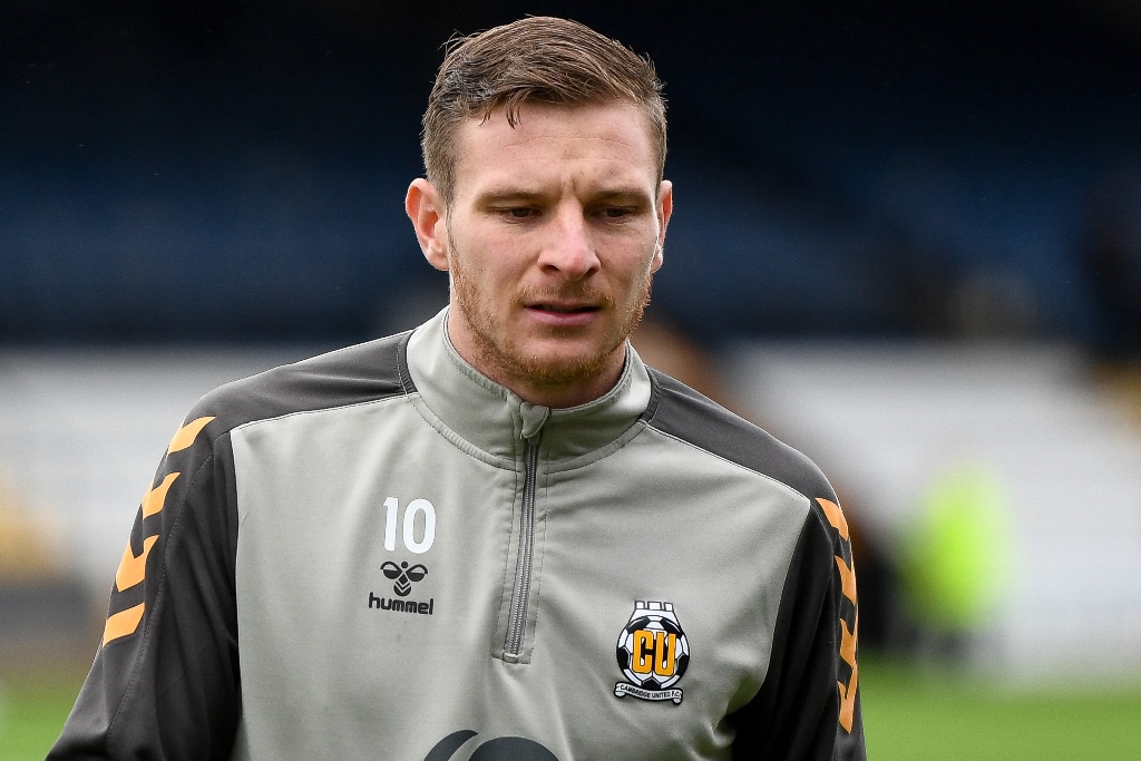 Cambridge United striker Paul Mullin