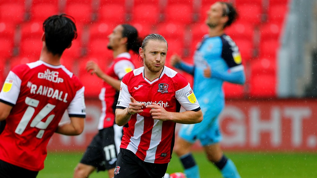 Exeter City forward Matt Jay