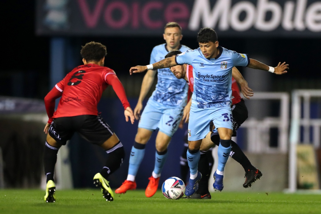 Coventry City midfielder Gustavo Hamer