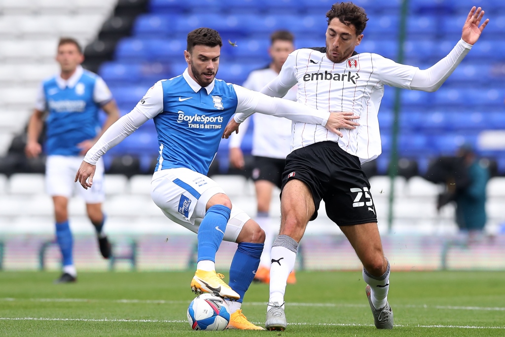 Birmingham City striker Scott Hogan