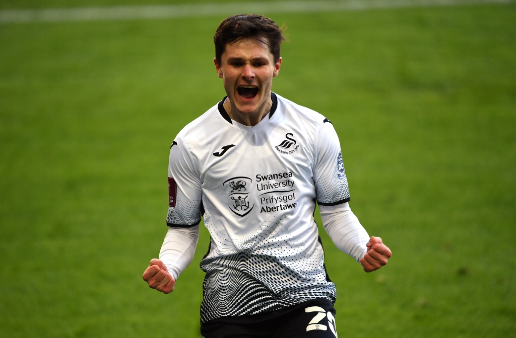 Swansea City midfielder Liam Cullen